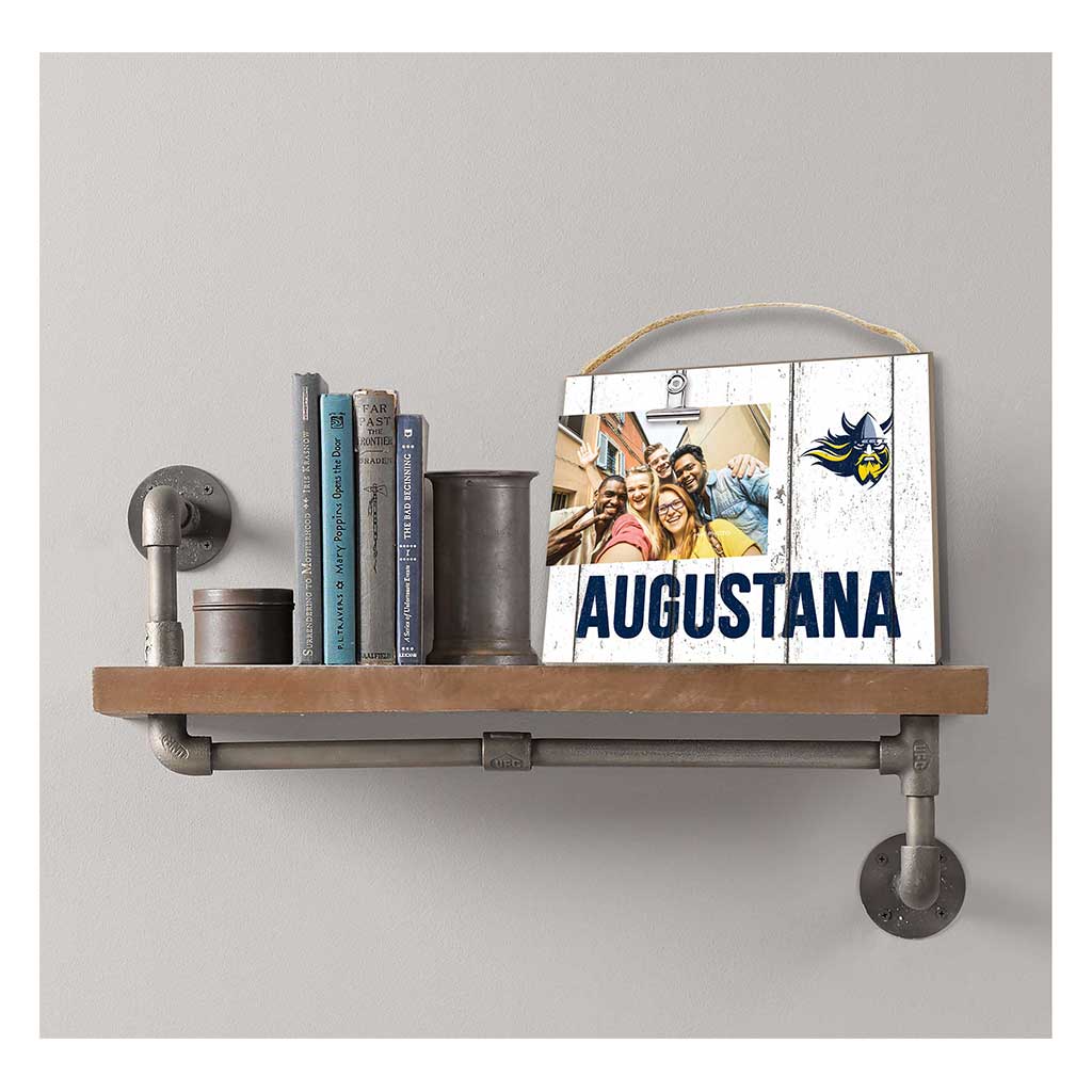 Clip It Weathered Logo Photo Frame Augustana College Vikings