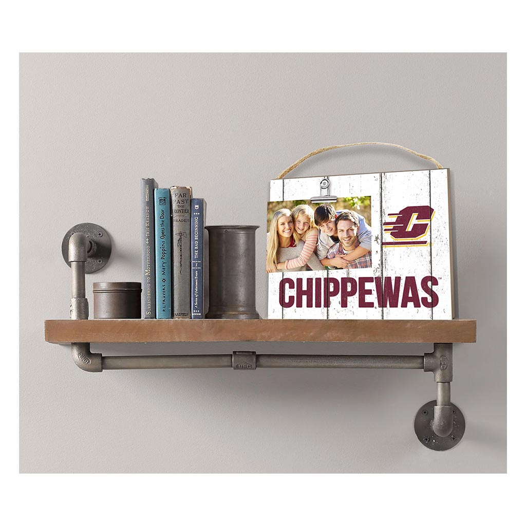 Clip It Weathered Logo Photo Frame Central Michigan Chippewas