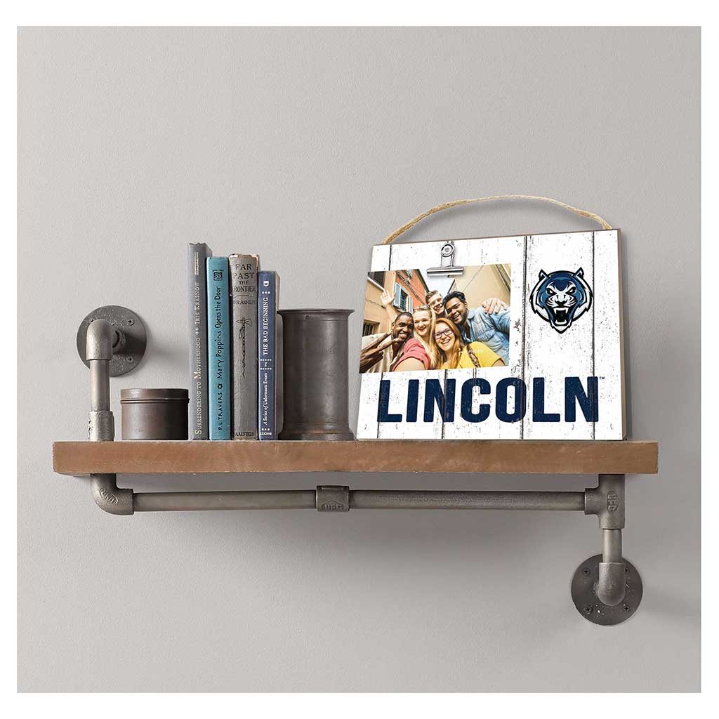 Clip It Weathered Logo Photo Frame Lincoln University Blue Tigers