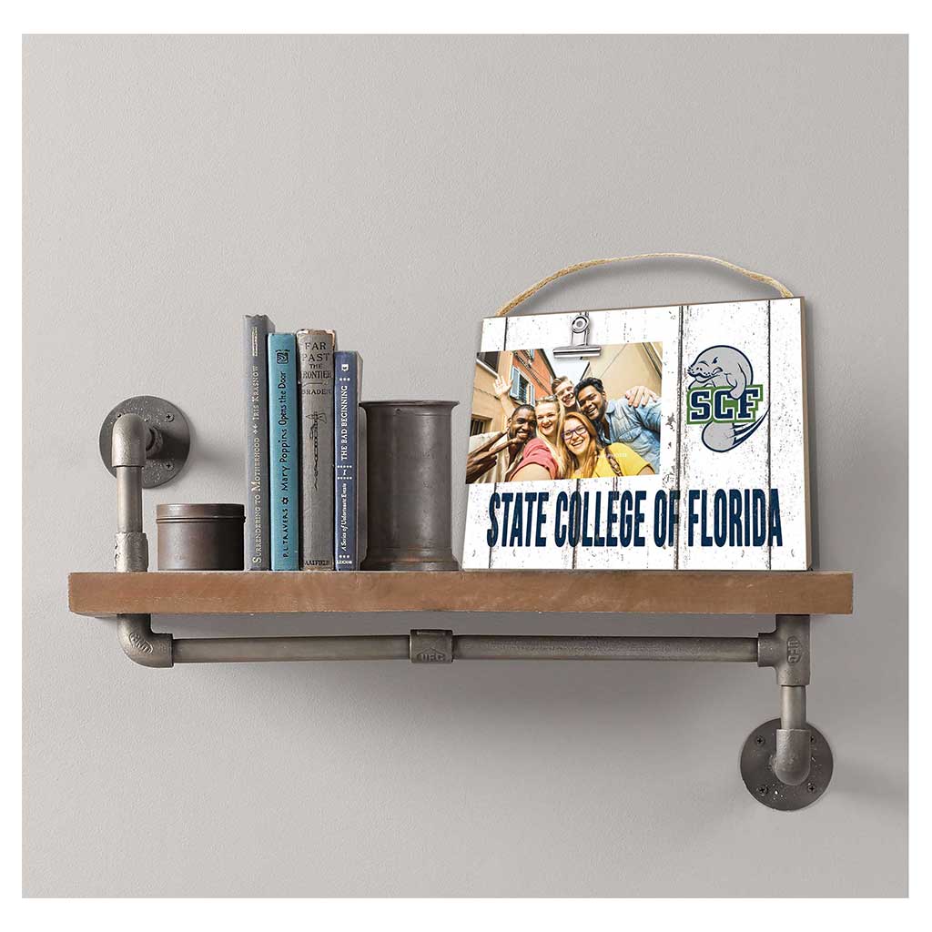Clip It Weathered Logo Photo Frame State College of Florida Manatees