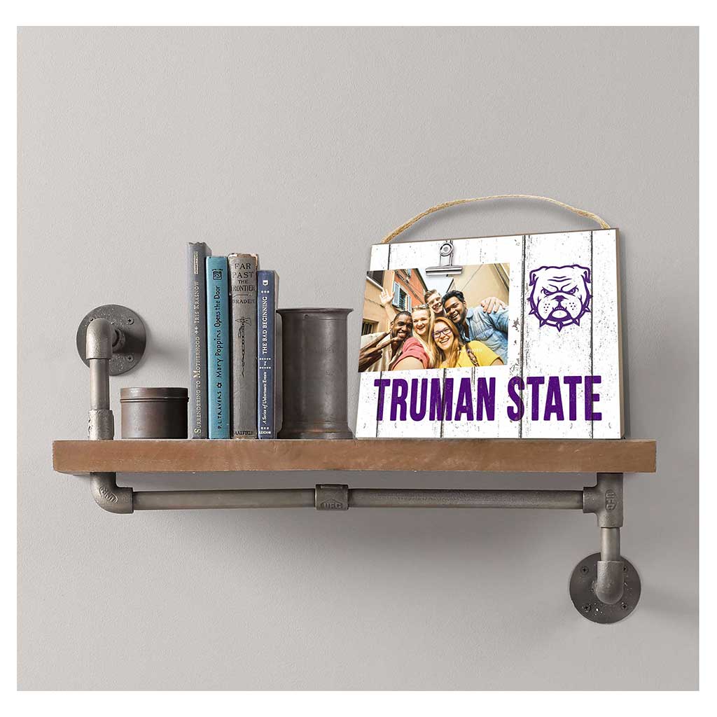 Clip It Weathered Logo Photo Frame Truman State Bulldogs