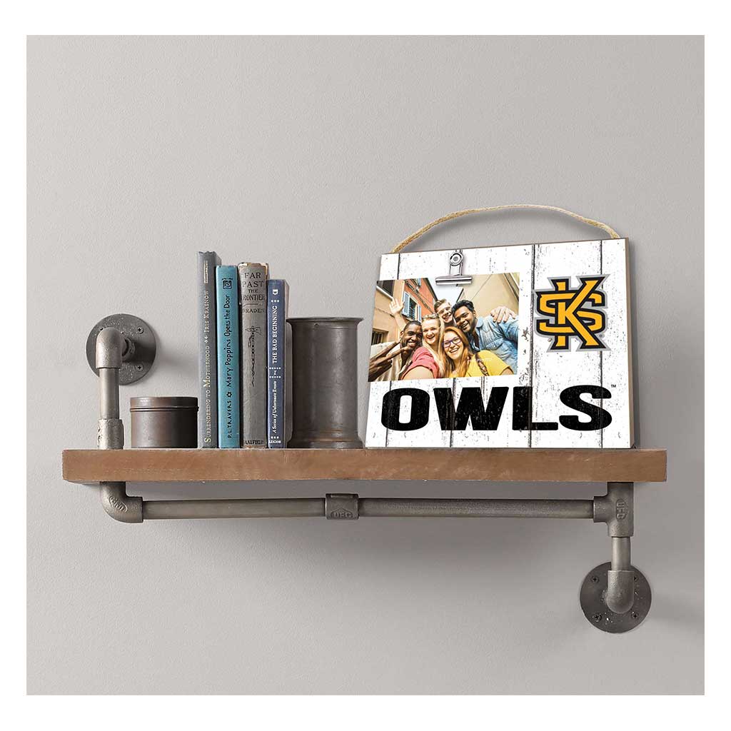Clip It Weathered Logo Photo Frame Kennesaw State Owls