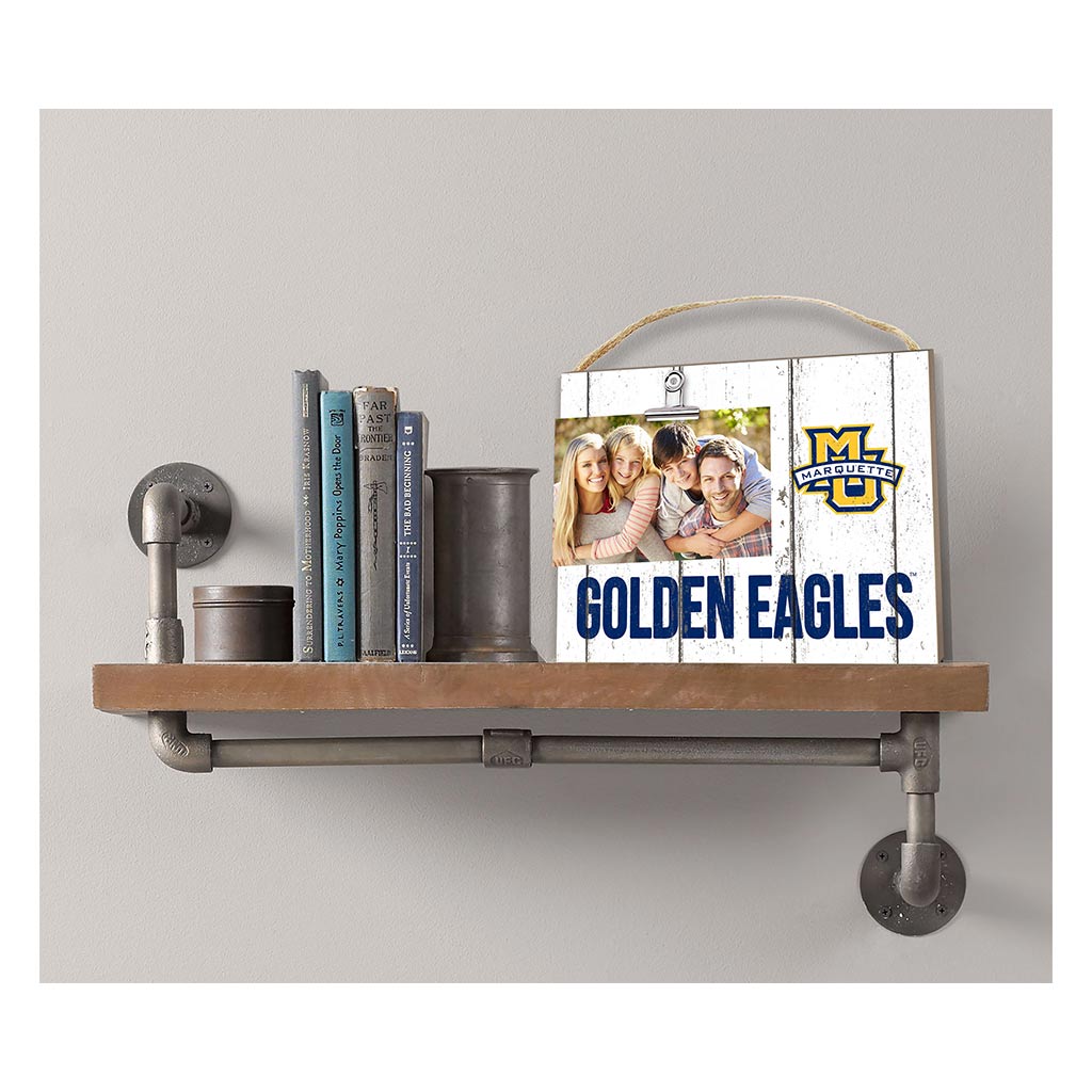 Clip It Weathered Logo Photo Frame Marquette Golden Eagles