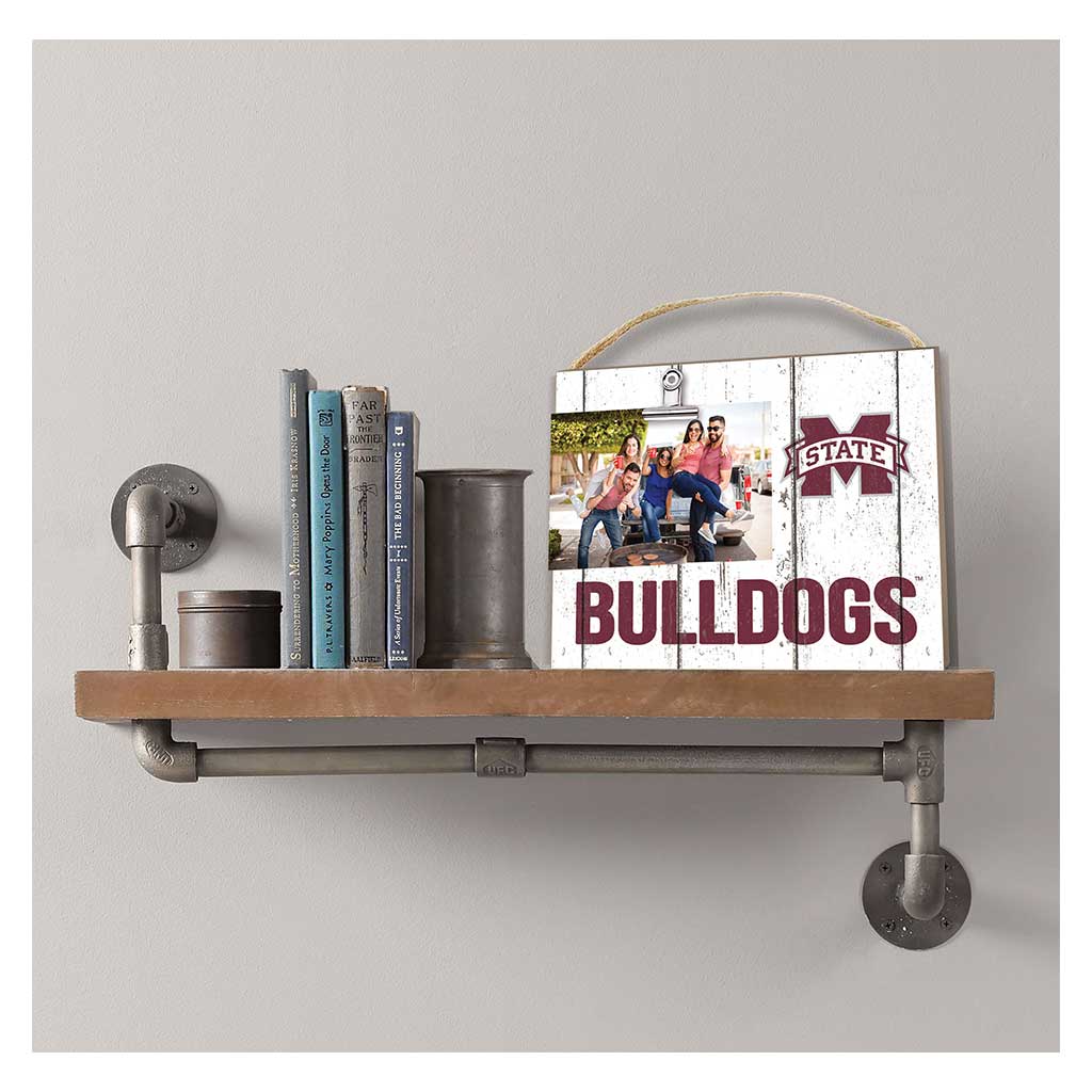 Clip It Weathered Logo Photo Frame Mississippi State Bulldogs