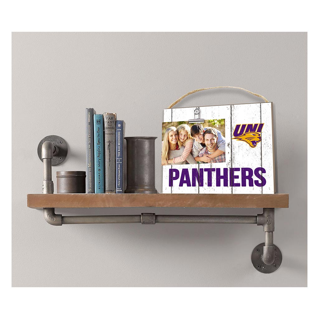 Clip It Weathered Logo Photo Frame Northern Iowa Panthers