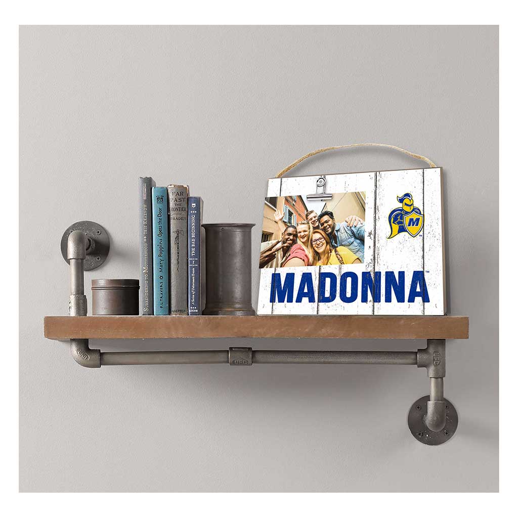 Clip It Weathered Logo Photo Frame Madonna University CRUSADERS