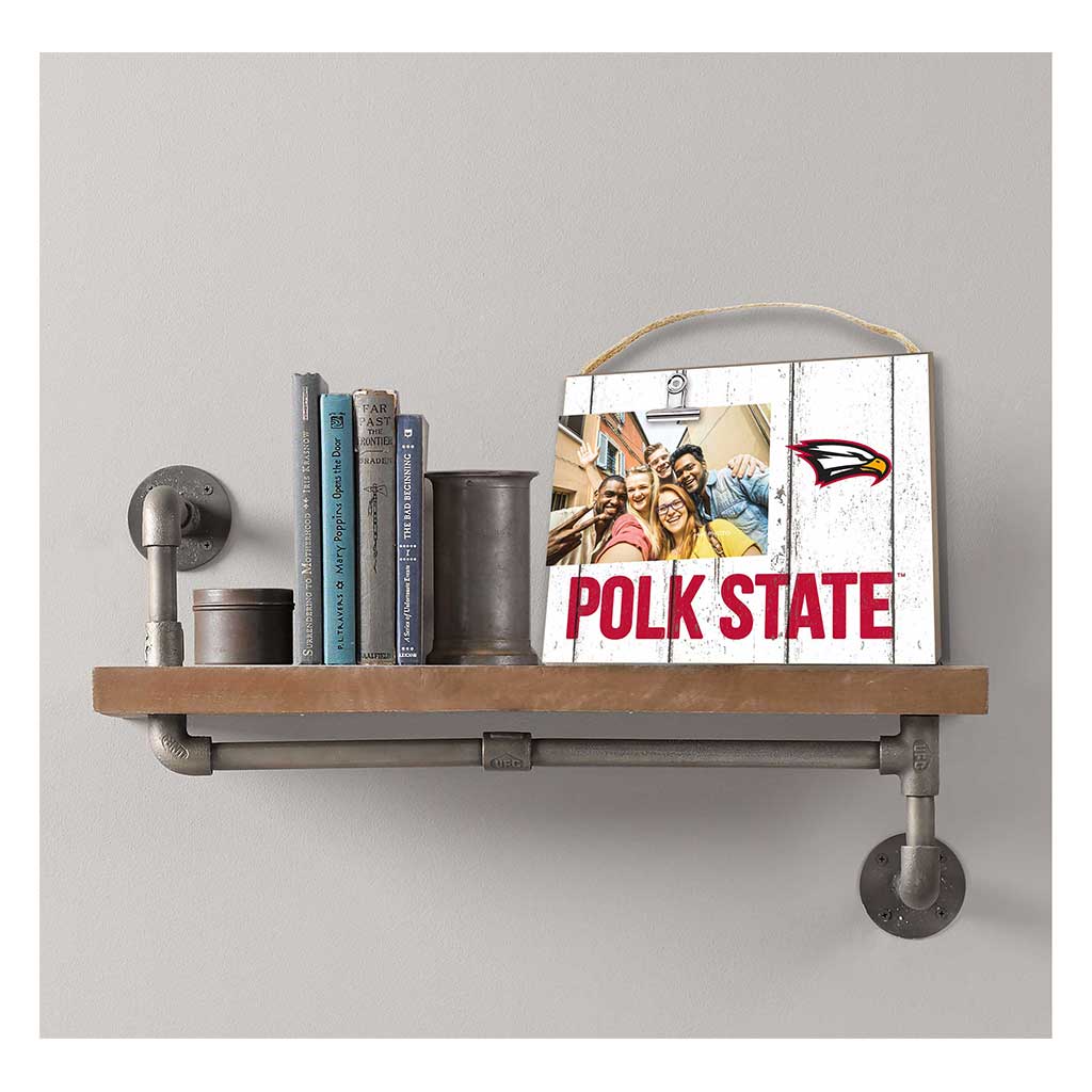 Clip It Weathered Logo Photo Frame Polk State College Eagles