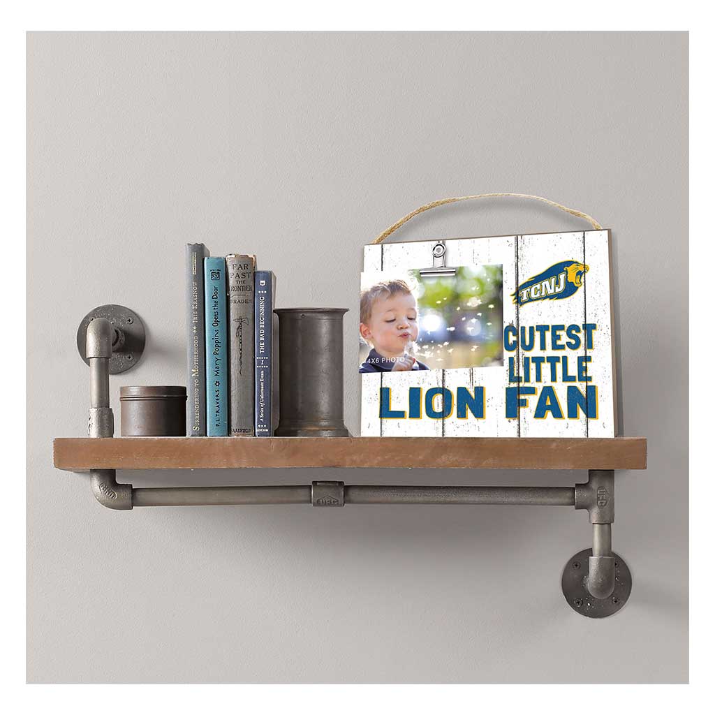Cutest Little Weathered Logo Clip Photo Frame The College of New Jersey Lions