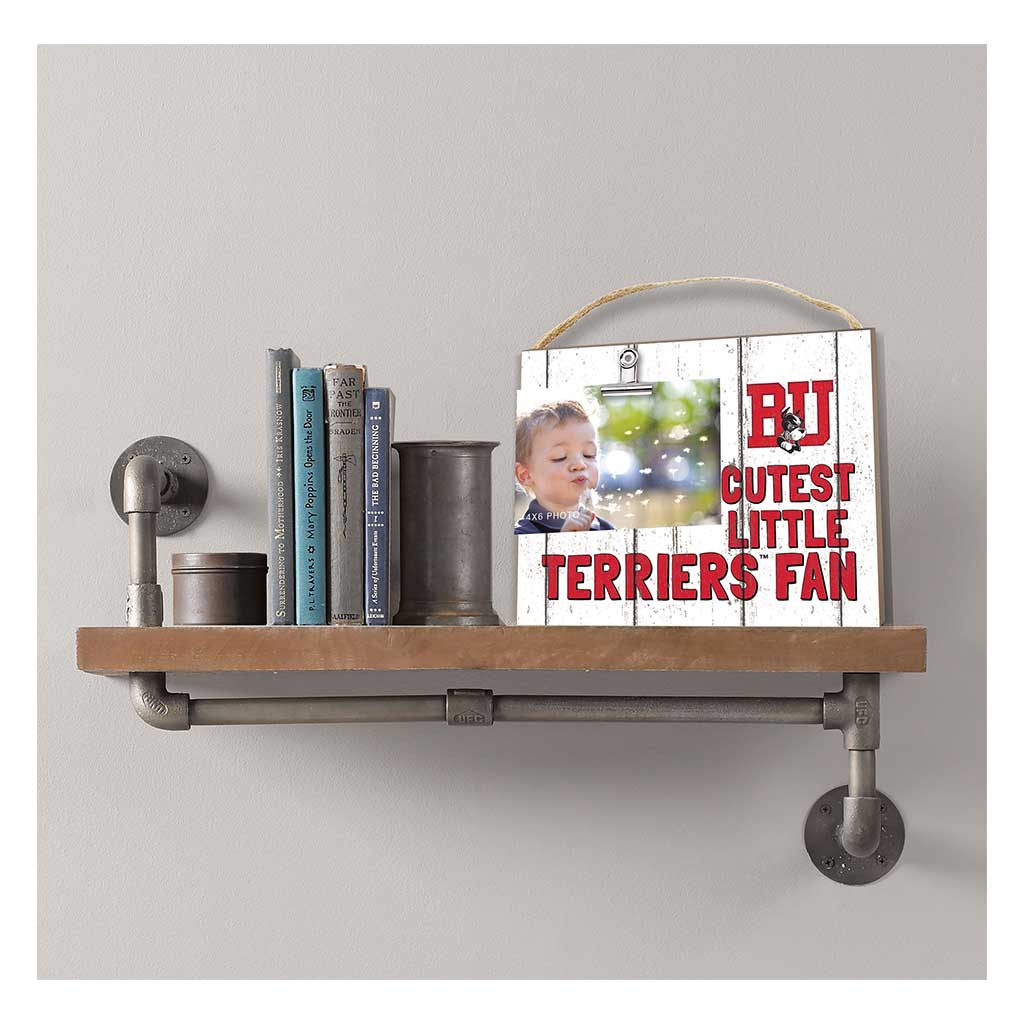 Cutest Little Weathered Logo Clip Photo Frame Boston University Terriers