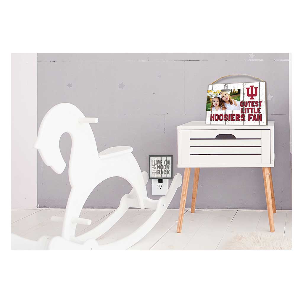 Cutest Little Weathered Logo Clip Photo Frame Indiana Hoosiers