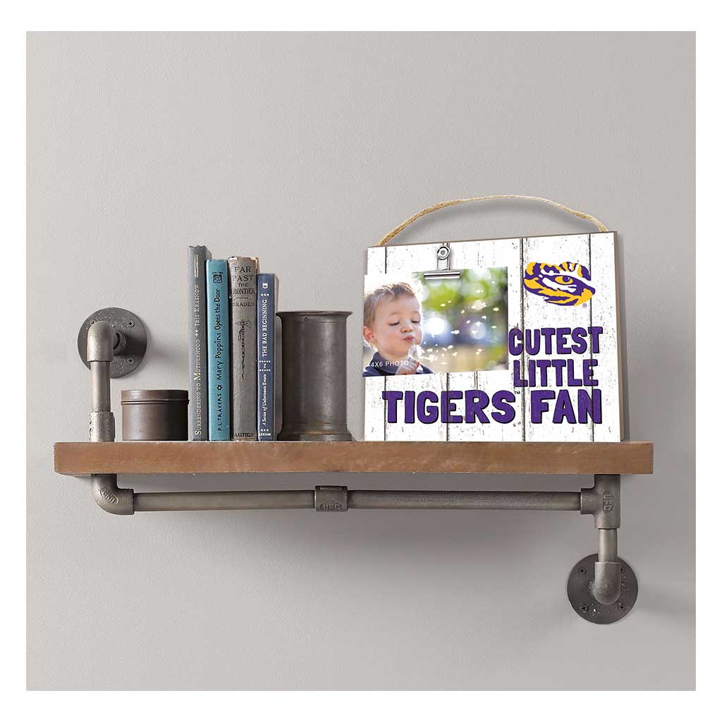Cutest Little Weathered Logo Clip Photo Frame LSU Fighting Tigers