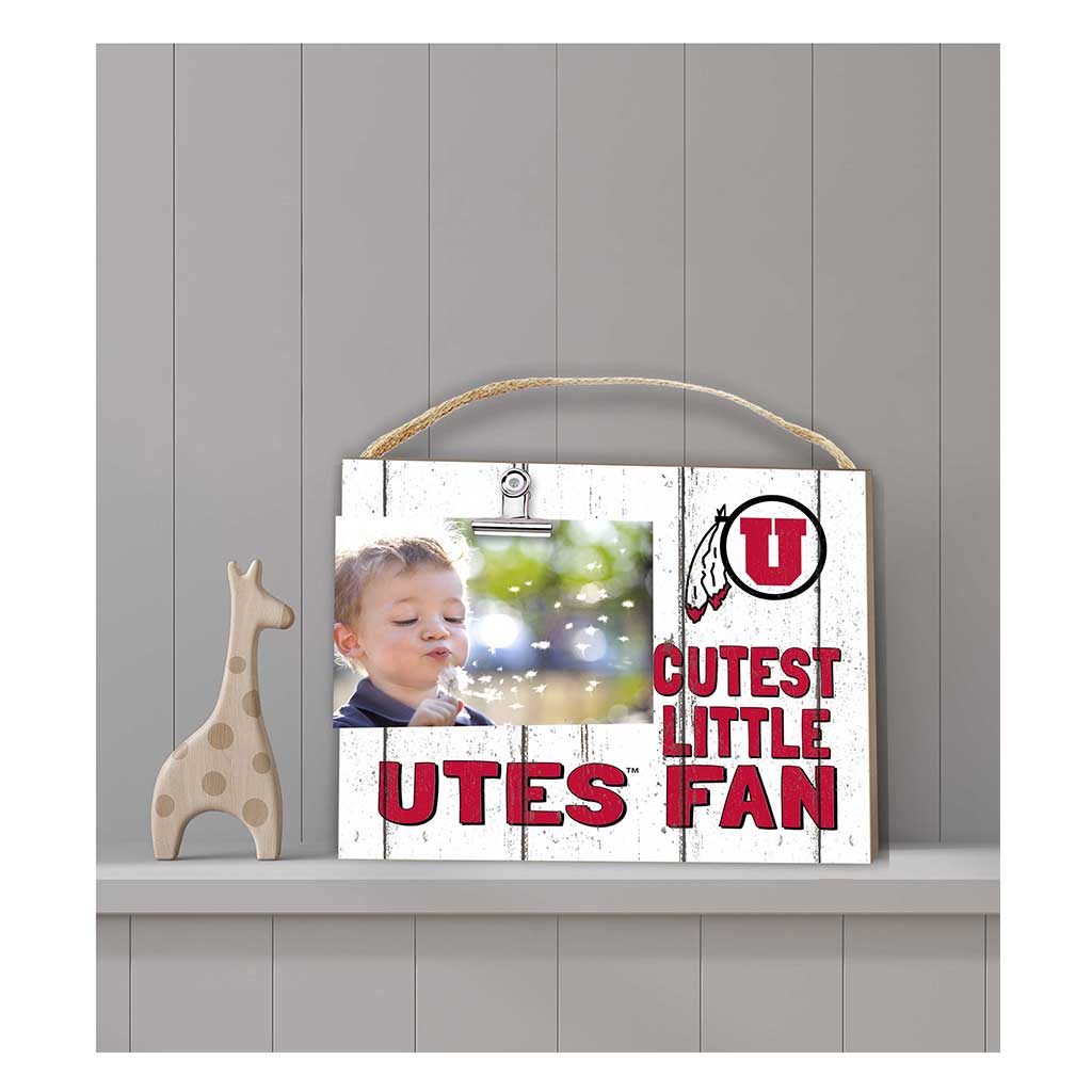 Cutest Little Weathered Logo Clip Photo Frame Utah Running Utes