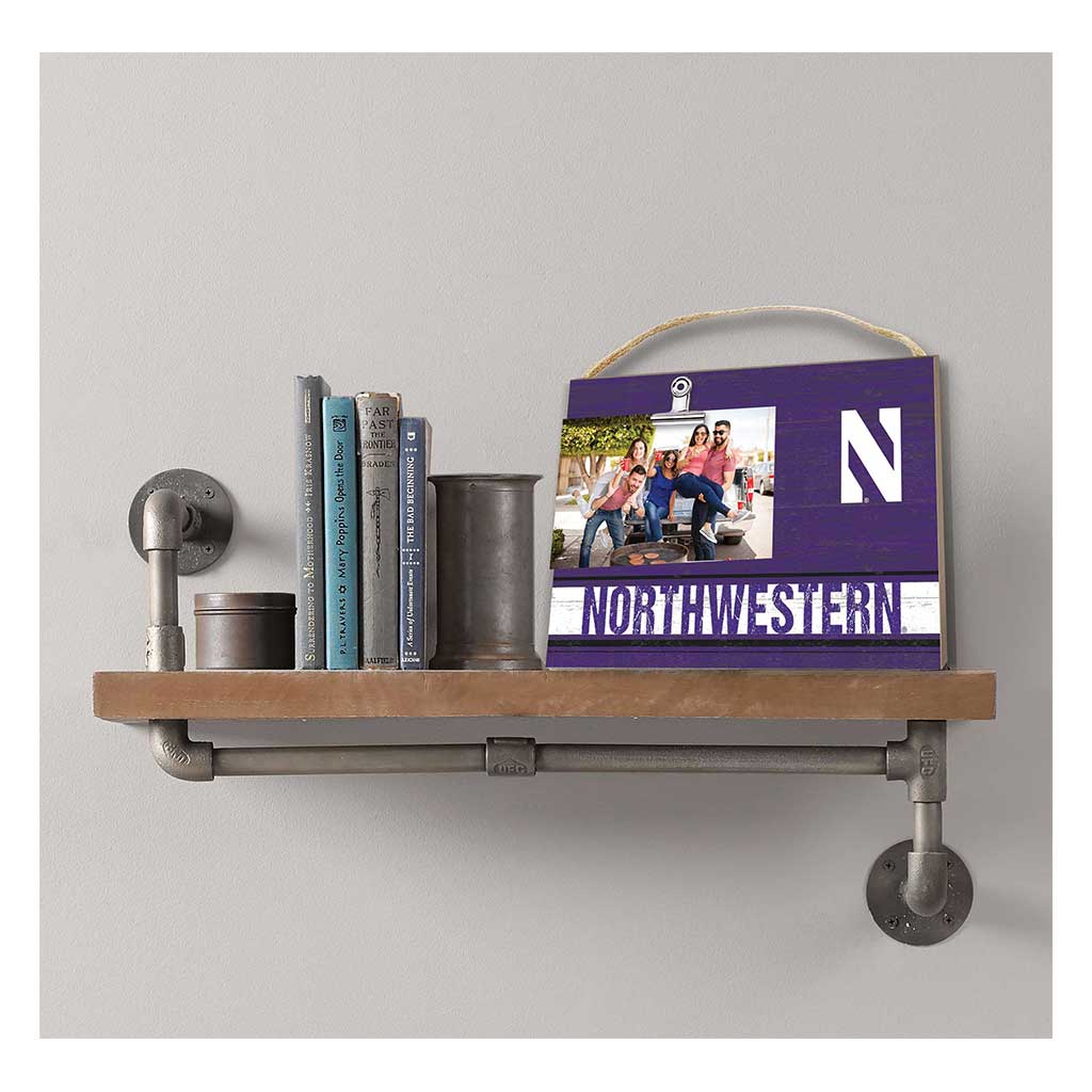 Clip It Colored Logo Photo Frame Northwestern Wildcats