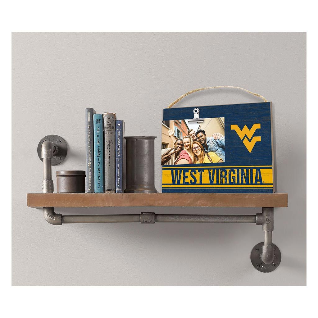 Clip It Colored Logo Photo Frame West Virginia Mountaineers