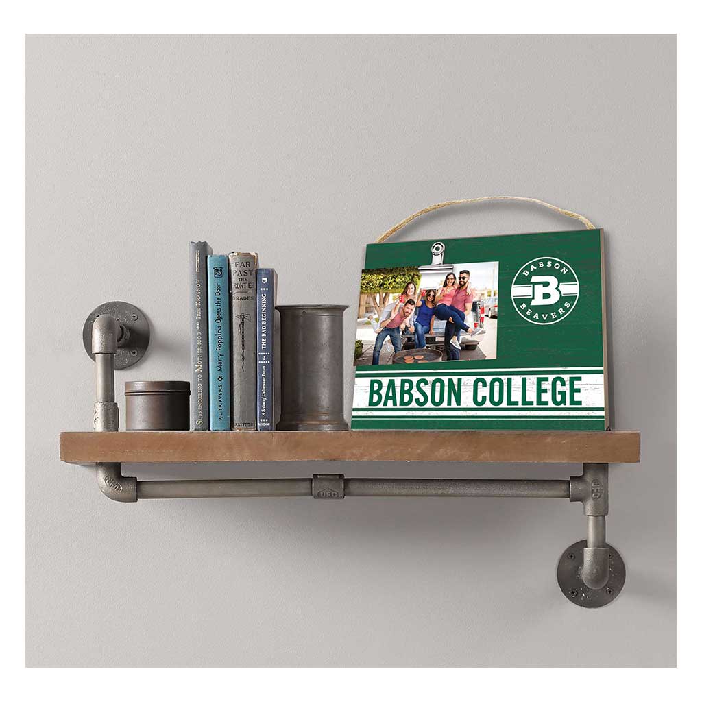 Clip It Colored Logo Photo Frame Babson College Beavers