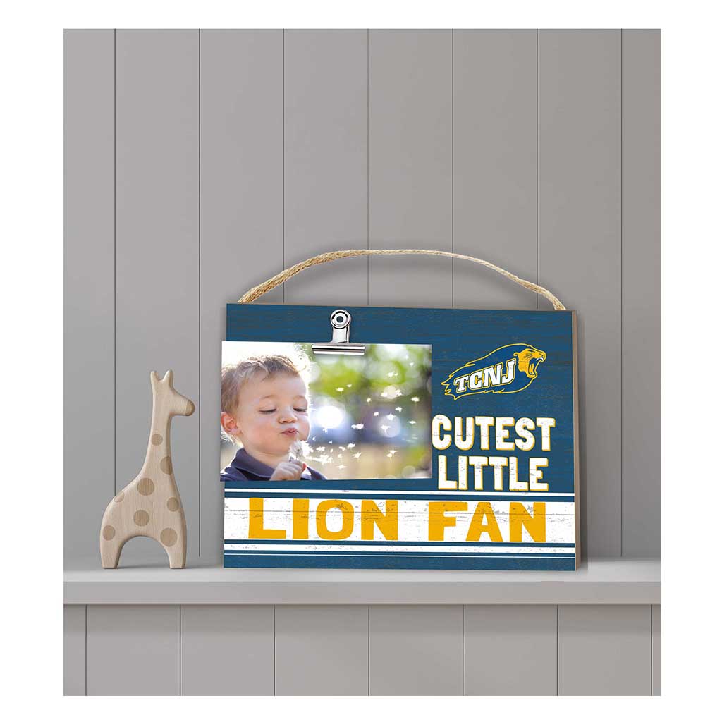 Cutest Little Team Logo Clip Photo Frame The College of New Jersey Lions
