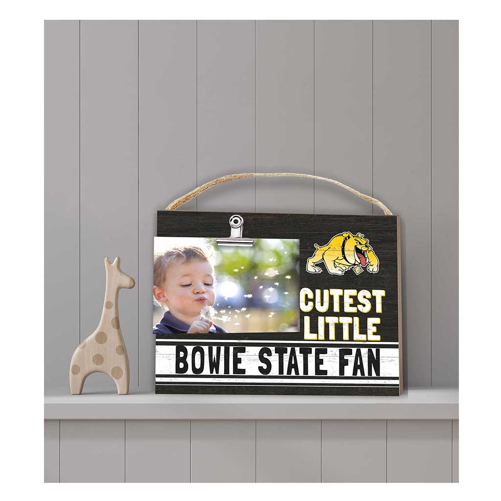 Cutest Little Team Logo Clip Photo Frame Bowie State Bulldogs