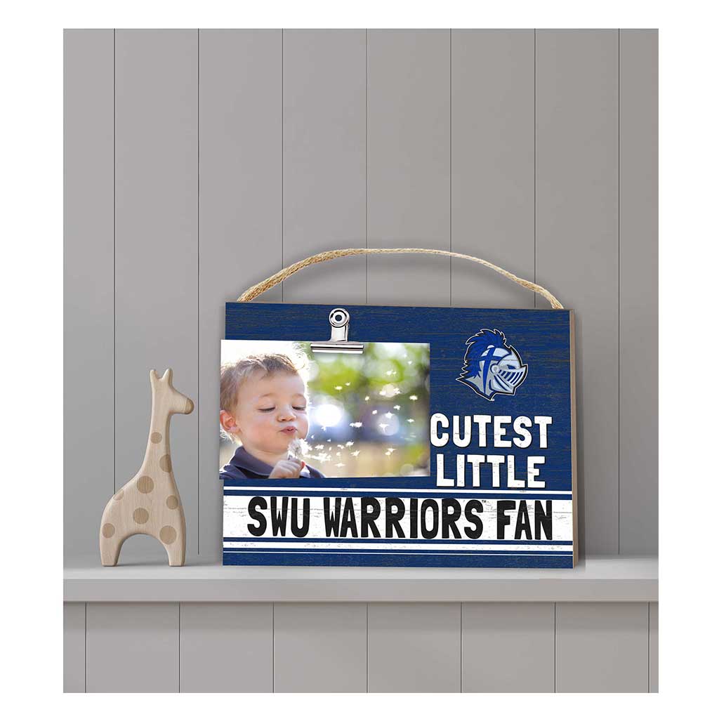 Cutest Little Colored Logo Clip Photo Frame Southern Wesleyan Warriors