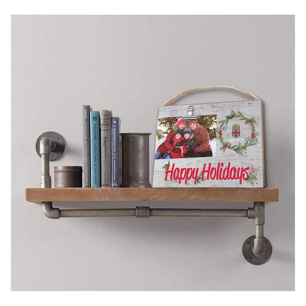 Happy Holidays Clip It Photo Frame Brown Bears