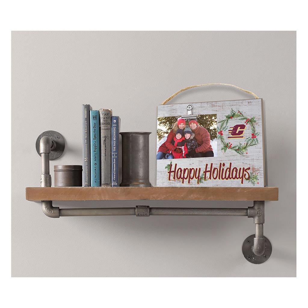 Happy Holidays Clip It Photo Frame Central Michigan Chippewas