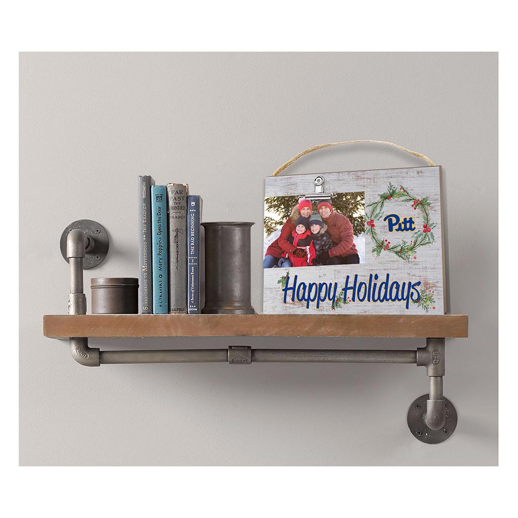 Happy Holidays Clip It Photo Frame Pittsburgh Panthers