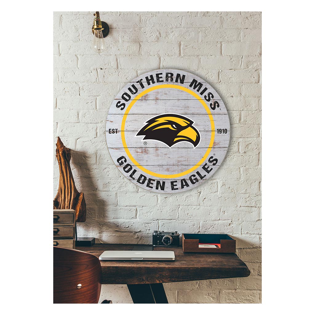 20x20 Weathered Circle Southern Mississippi Golden Eagles