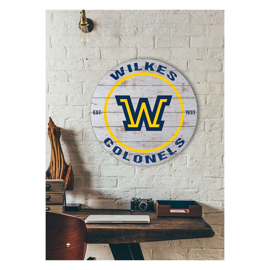20x20 Weathered Circle Wilkes University Colonels