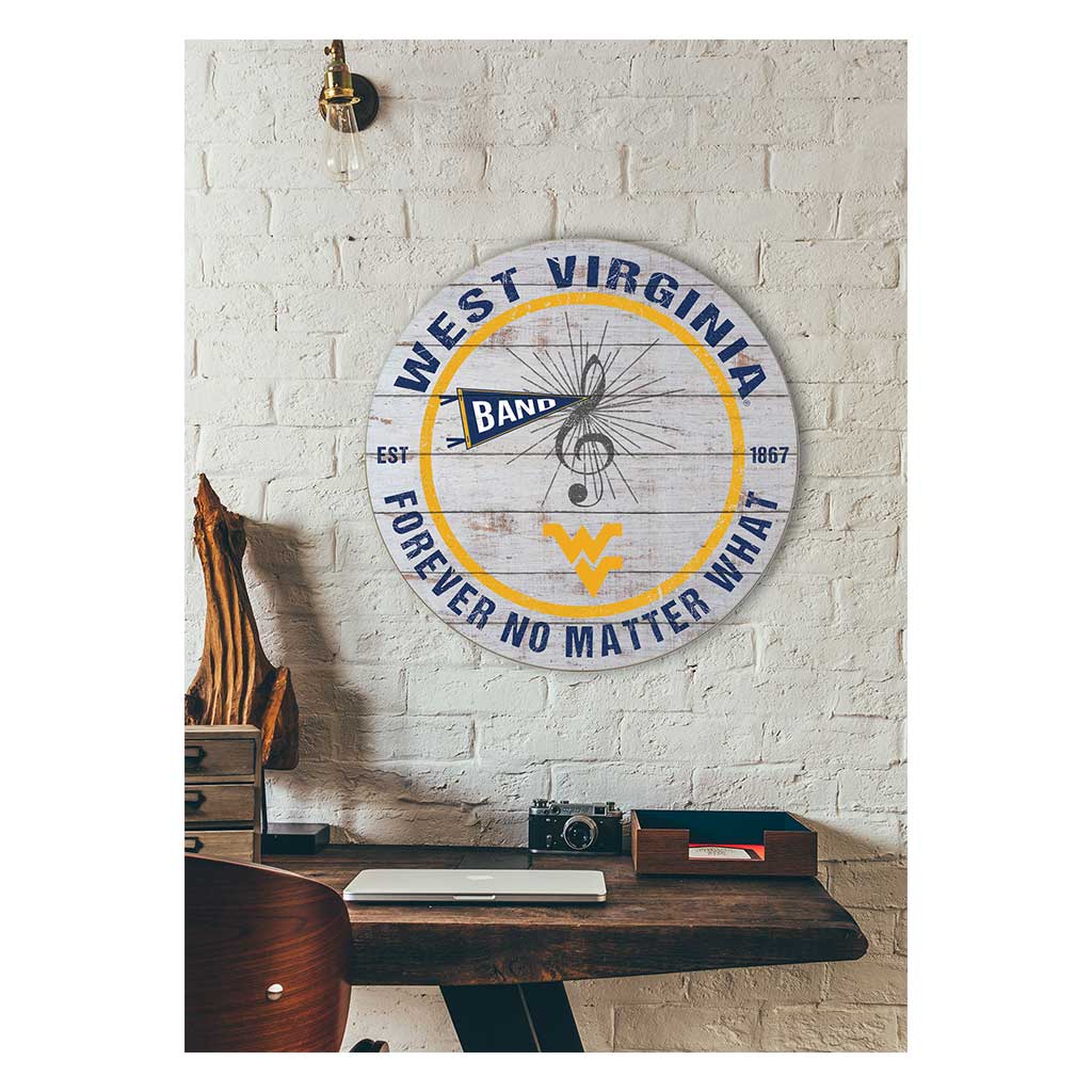 20x20 Throwback Weathered Circle West Virginia Mountaineers Band