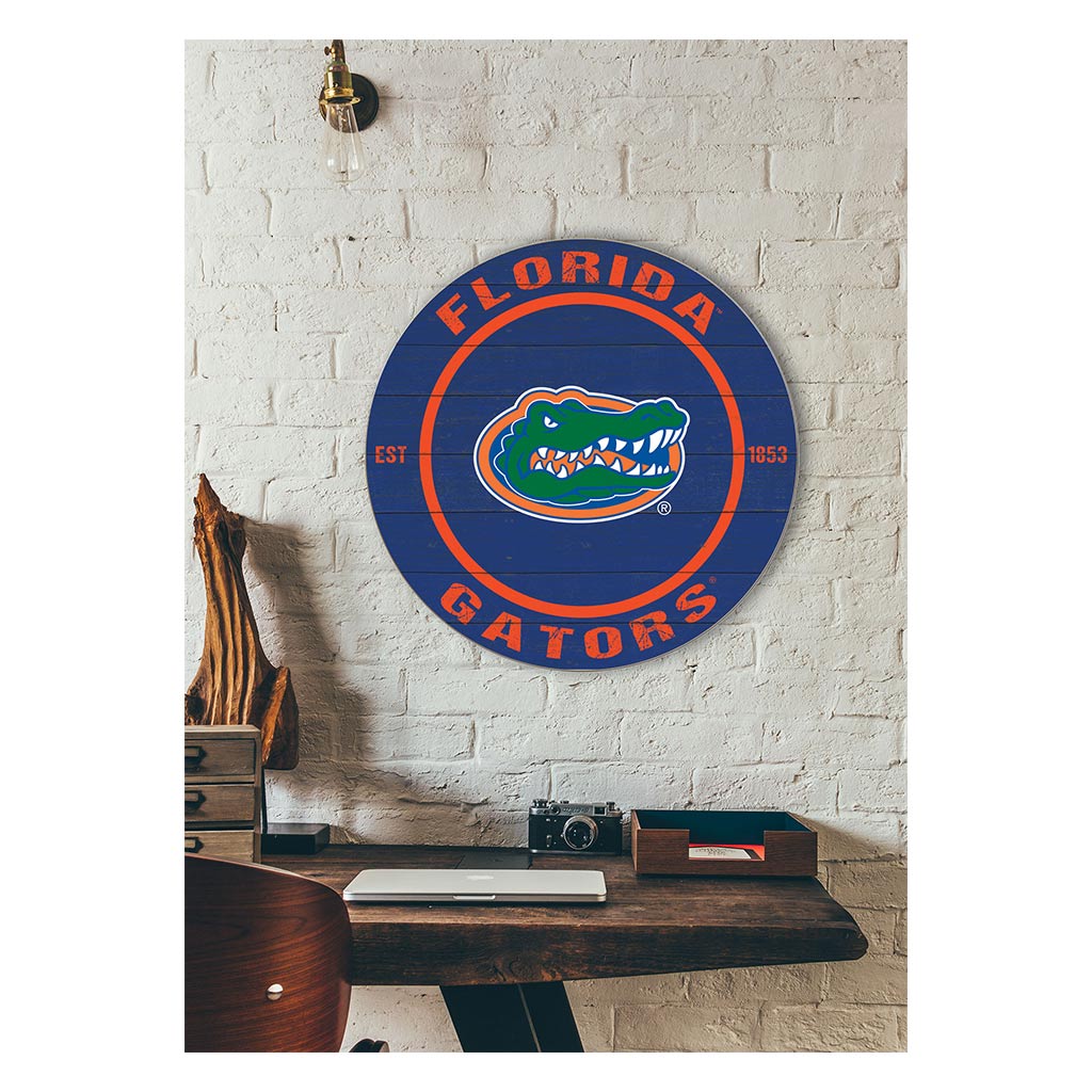 20x20 Weathered Colored Circle Florida Gators
