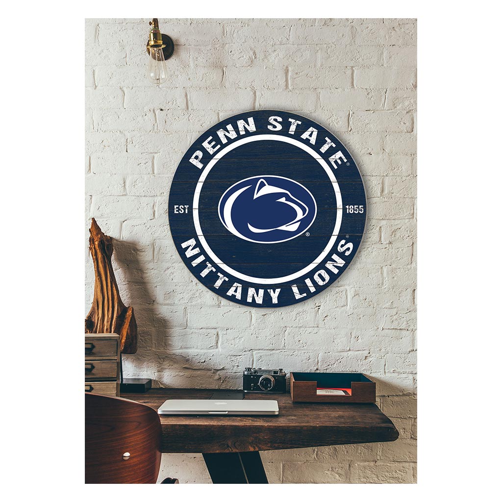 20x20 Weathered Colored Circle Penn State Nittany Lions