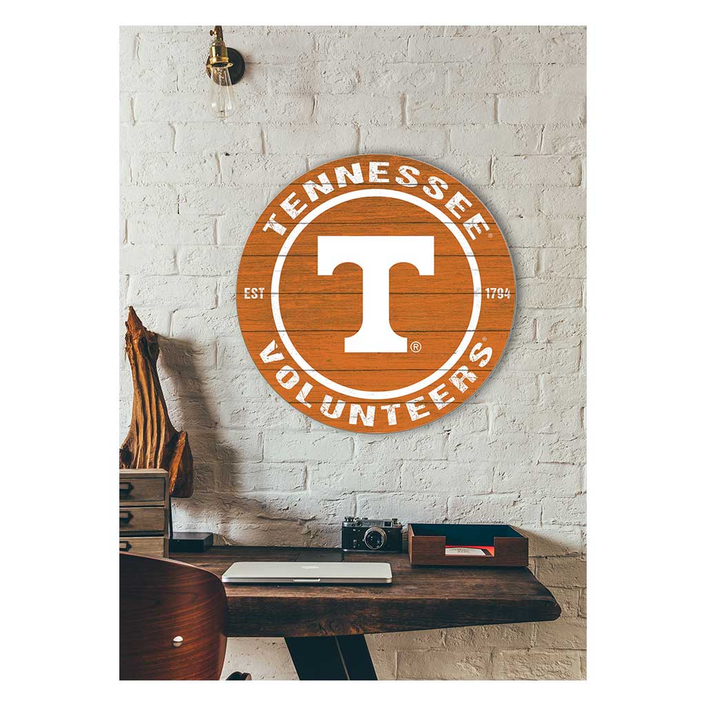 20x20 Weathered Colored Circle Tennessee Volunteers