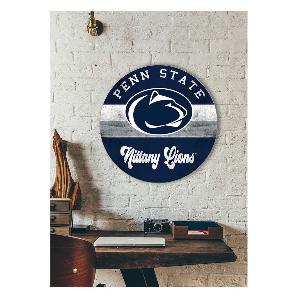 20x20 Circle Retro Multi Color Penn State Nittany Lions