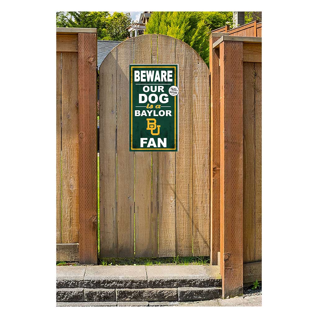 11x20 Indoor Outdoor Sign BEWARE of Dog Baylor Bears
