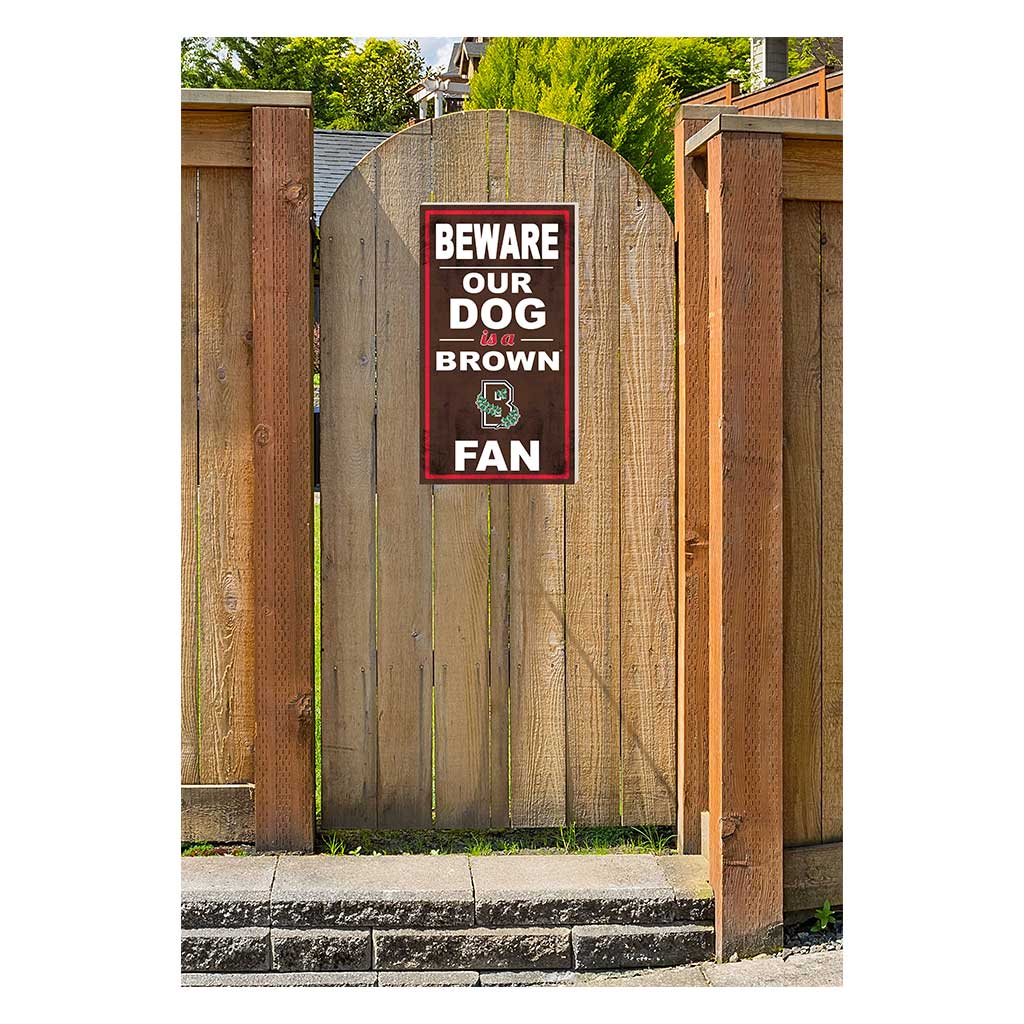 11x20 Indoor Outdoor Sign BEWARE of Dog Brown Bears