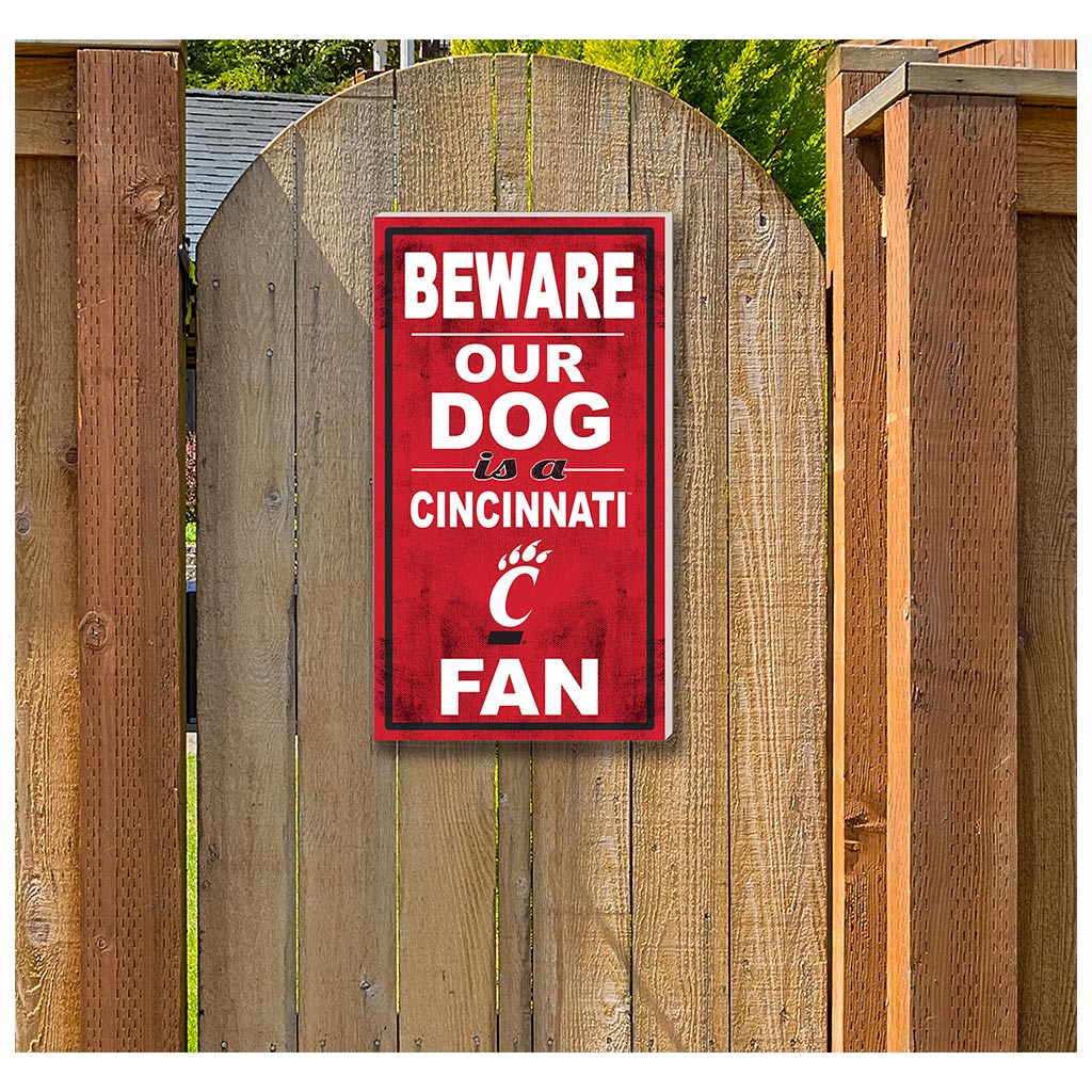 11x20 Indoor Outdoor Sign BEWARE of Dog Cincinnati Bearcats