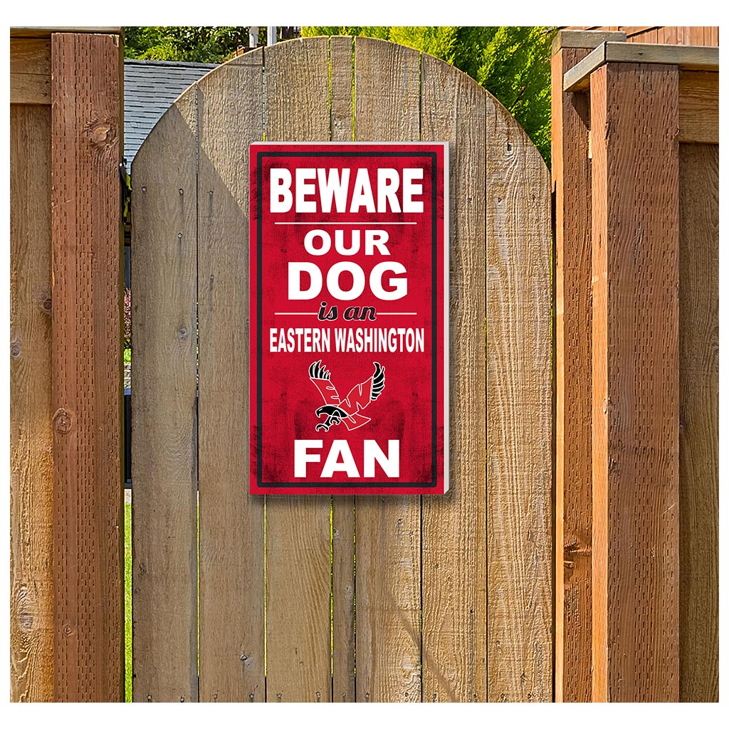 11x20 Indoor Outdoor Sign BEWARE of Dog Eastern Washington Eagles
