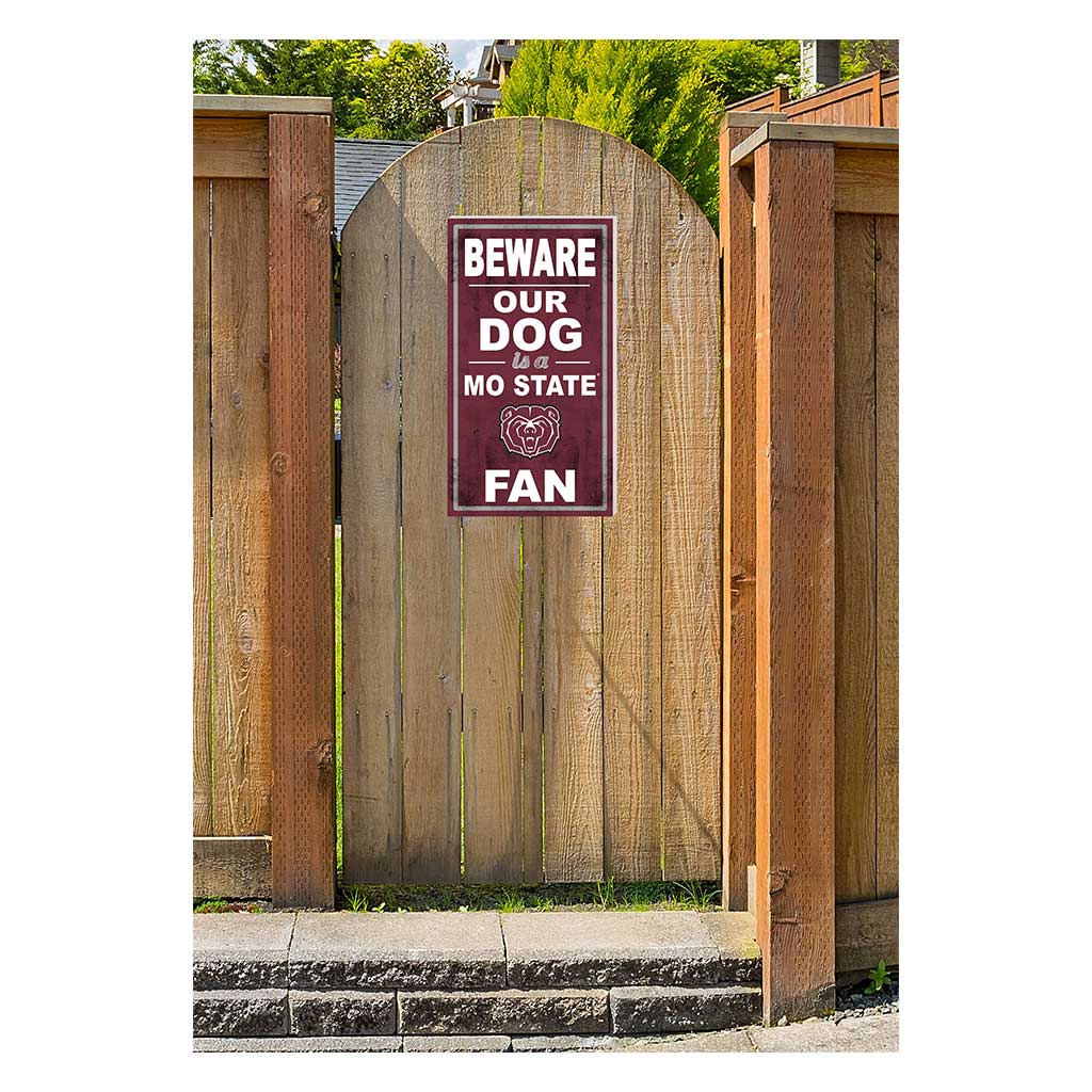 11x20 Indoor Outdoor Sign BEWARE of Dog Missouri State Bears