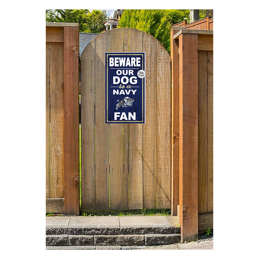 11x20 Indoor Outdoor Sign BEWARE of Dog Naval Academy