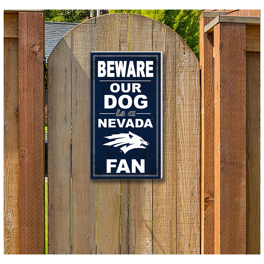 11x20 Indoor Outdoor Sign BEWARE of Dog Nevada Wolf Pack