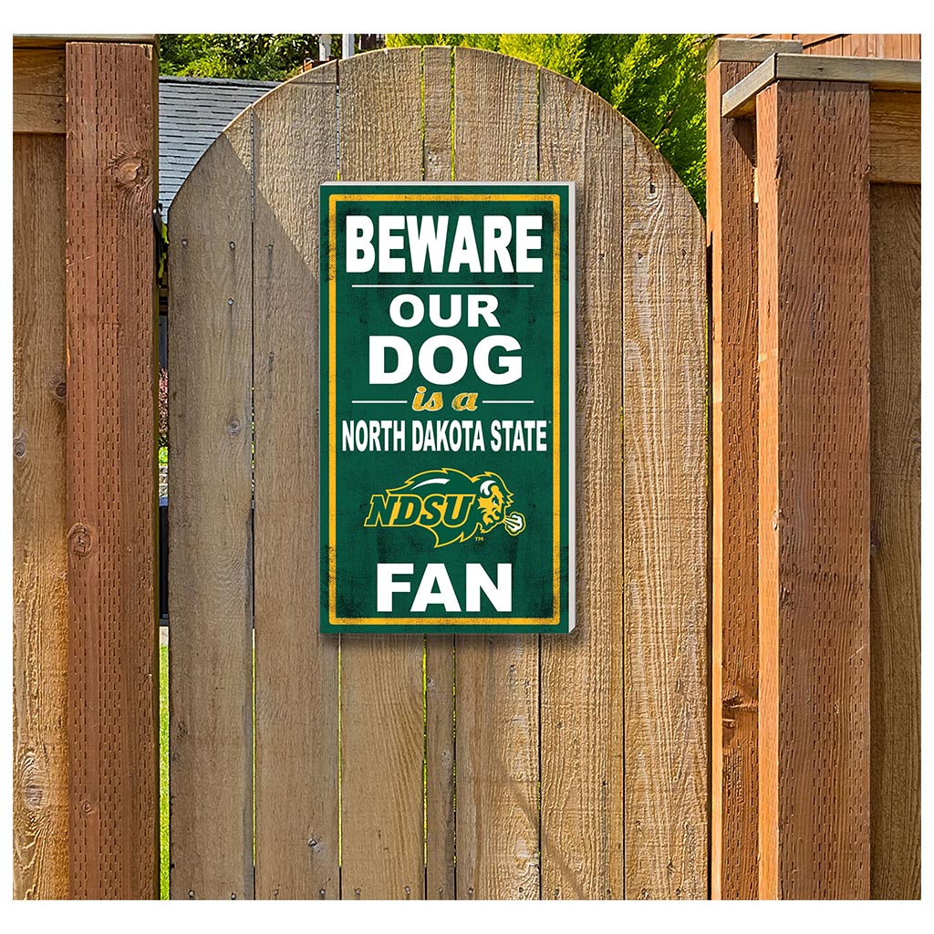 11x20 Indoor Outdoor Sign BEWARE of Dog North Dakota State Bison