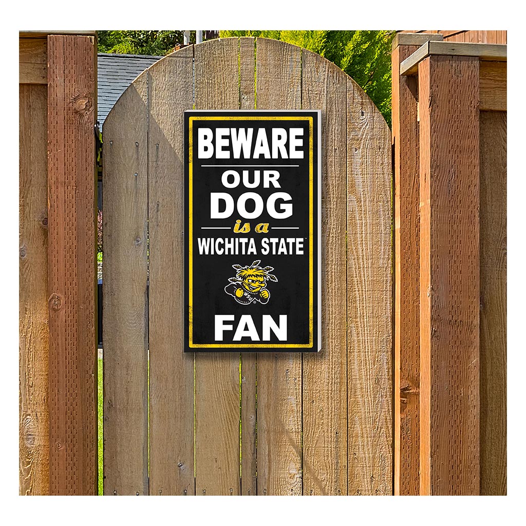 11x20 Indoor Outdoor Sign BEWARE of Dog Wichita State Shockers