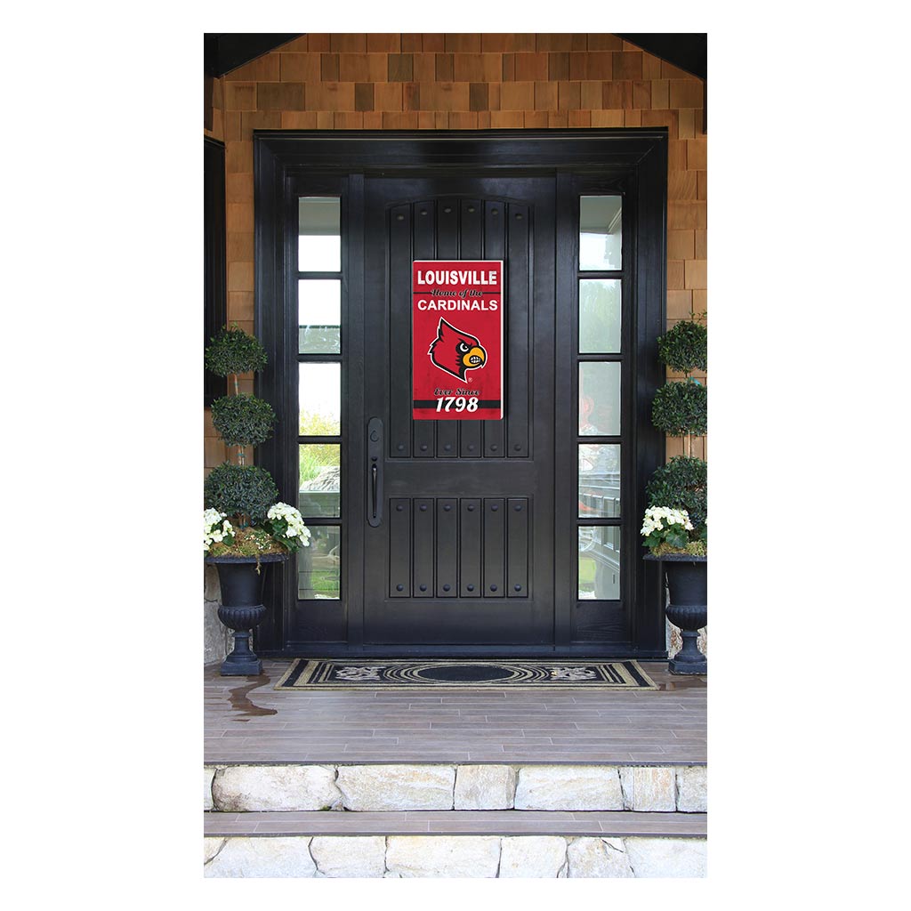 11x20 Indoor Outdoor Sign Home of the Louisville Cardinals