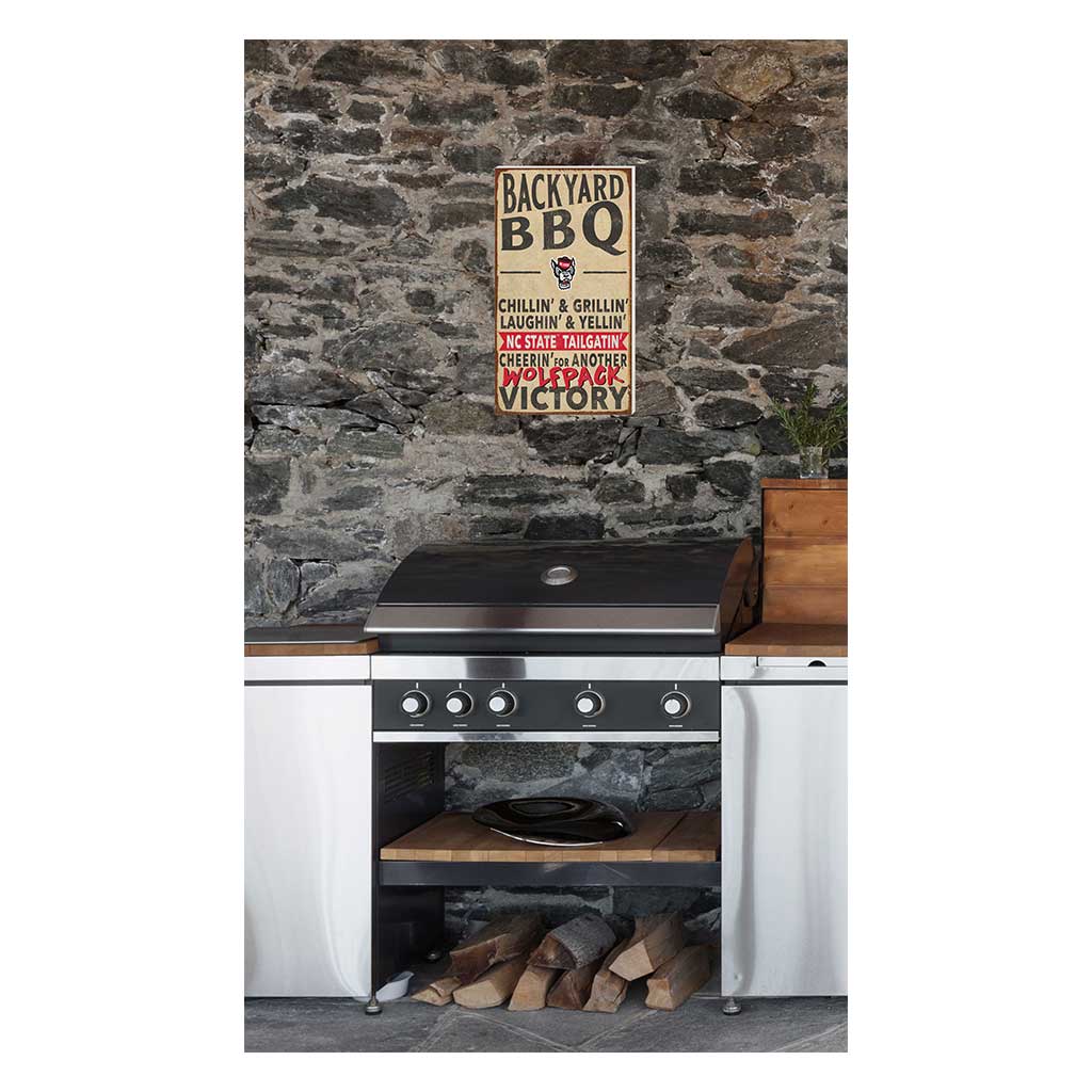 11x20 Indoor Outdoor BBQ Sign North Carolina State Wolfpack