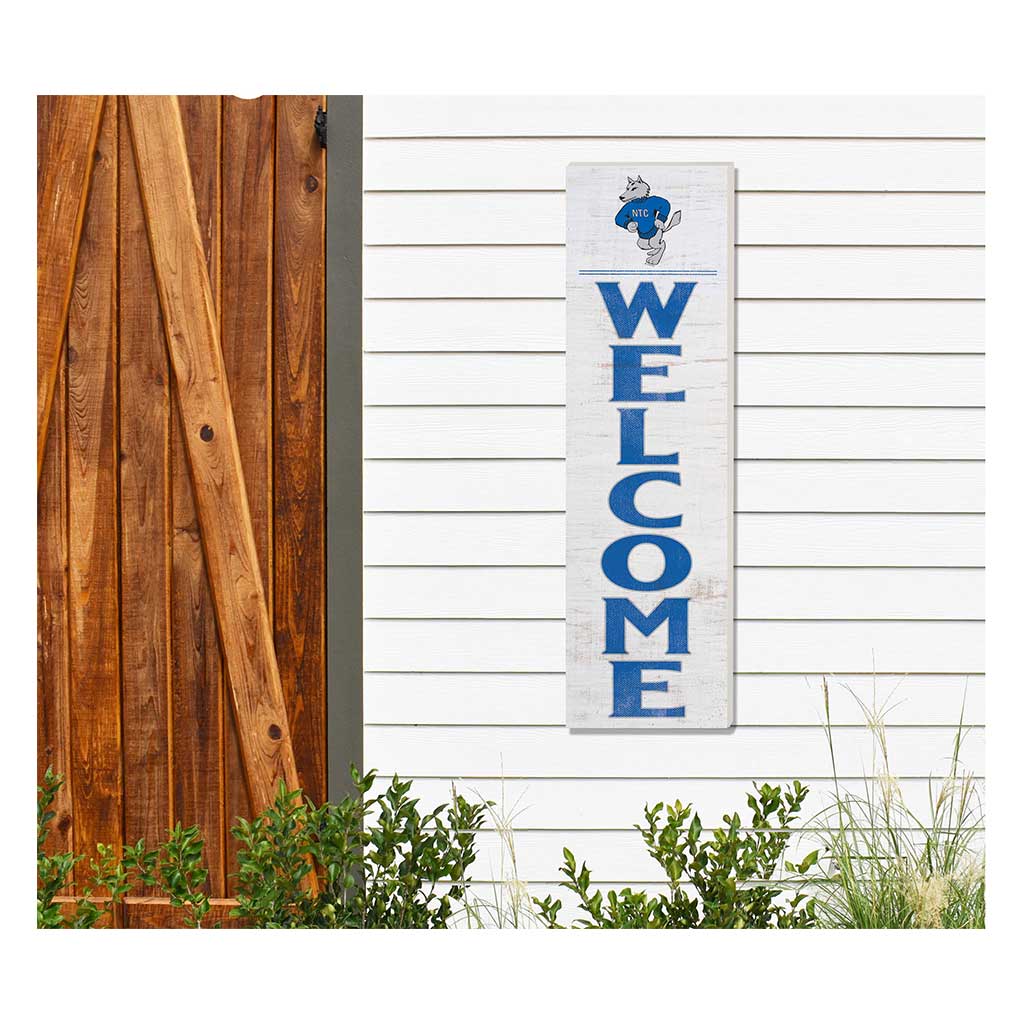 10x35 Indoor Outdoor Sign WELCOME Northcentral Tech Timberwolves