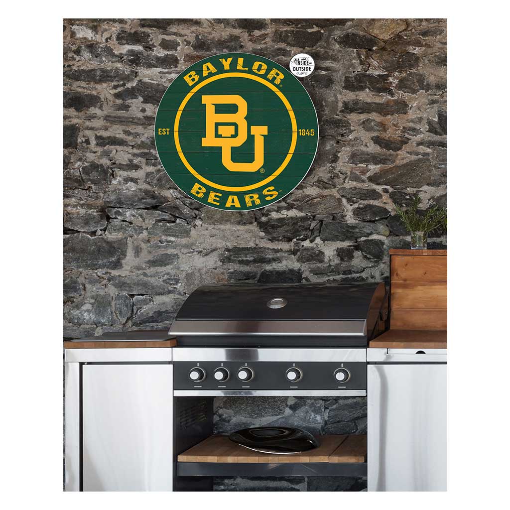 20x20 Indoor Outdoor Colored Circle Baylor Bears