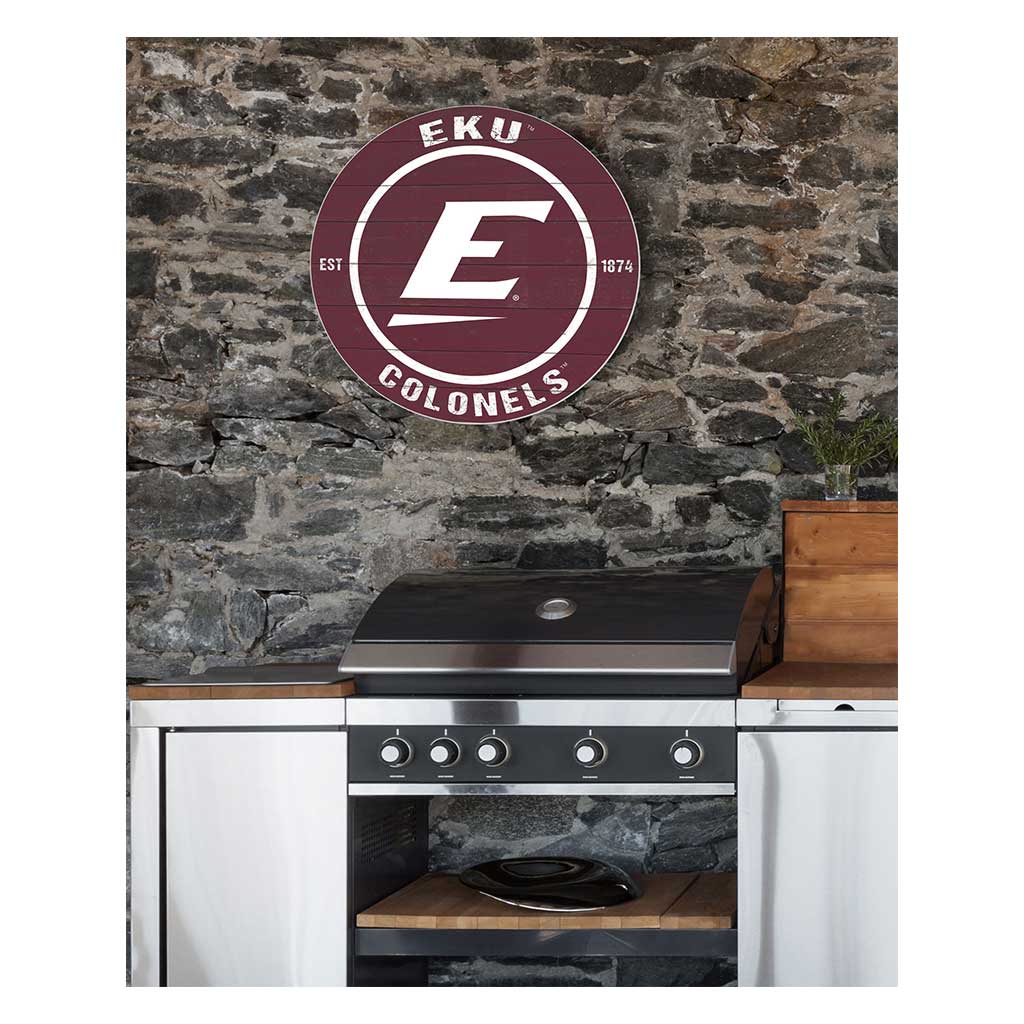 20x20 Indoor Outdoor Colored Circle Eastern Kentucky University Colonels