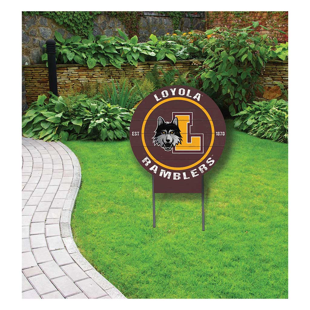20x20 Circle Color Logo Lawn Sign Loyola Chicago Ramblers