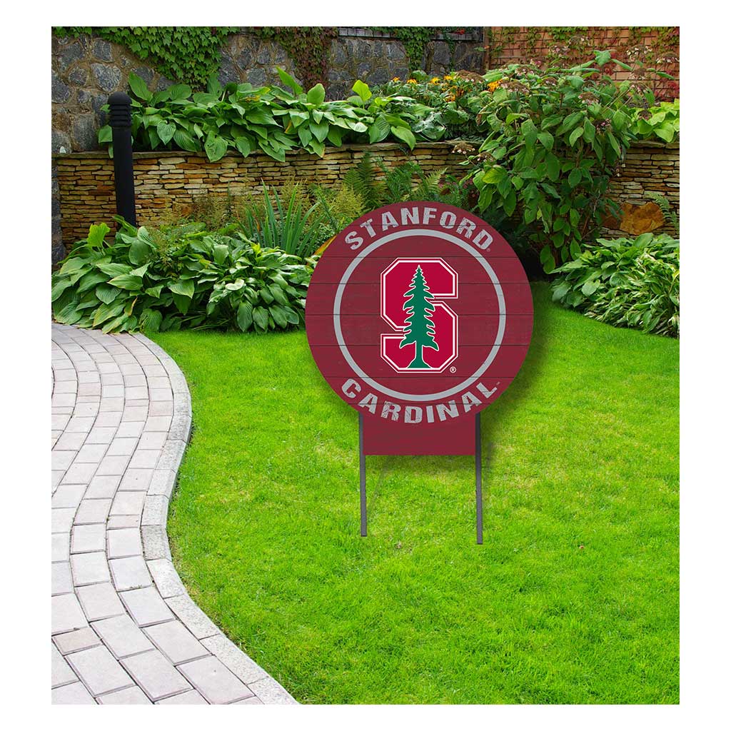 20x20 Circle Color Logo Lawn Sign Stanford Cardinal color
