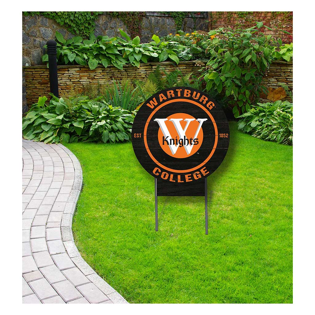 20x20 Circle Color Logo Lawn Sign Wartburg College Knights