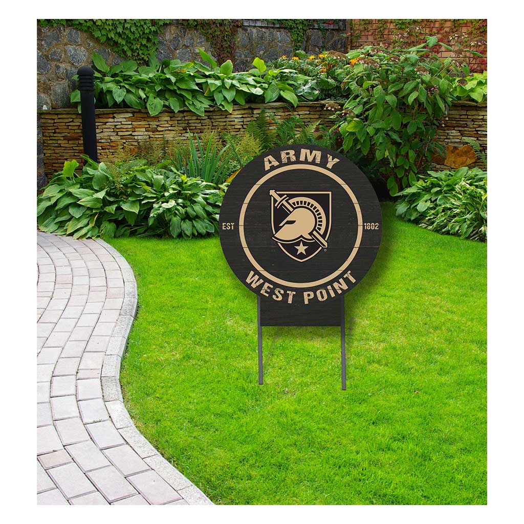 20x20 Circle Color Logo Lawn Sign West Point Black Knights
